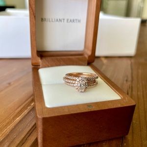 Brilliant Earth Engagement Ring w/ 2 Wedding Bands